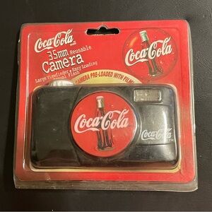 Coca-Cola Red and Black 35mm Camera